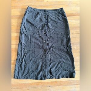 Tilley Gorpcore Brown Button-Down Skirt